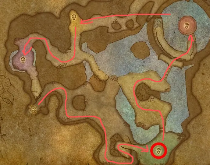 tbc anniversary Underbog map and boss locations tbc anniversary Underbog map and boss locations